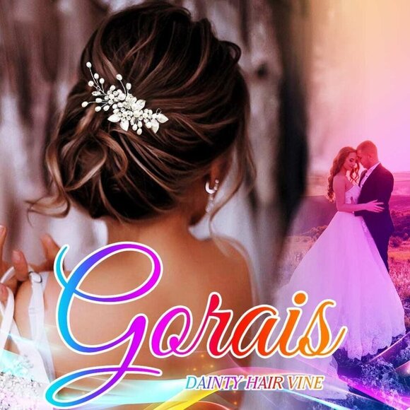 Bride Wedding Hair Vine Pearl Bridal Headpieces Leaf Hair Accessories for Women - Picture 3 of 7